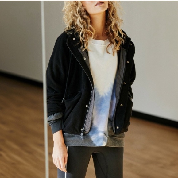 Free People Dream Team Recycled Fleece Jacket - sz XS - Picture 2 of 7